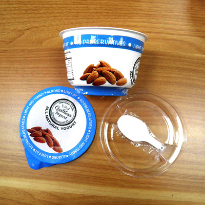200 ml jednorazowych kubków jogurtowych o pojemności 7 uncji pojemnik na jogurt z pokrywkami z folii aluminiowej