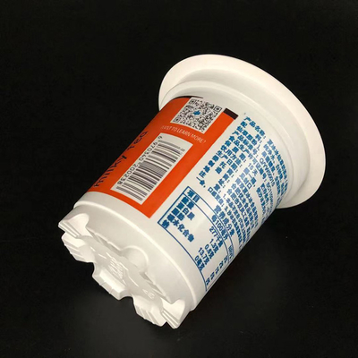 350 ml Niestandardowy plastikowy kubek do lodów z nadrukiem i jogurtem