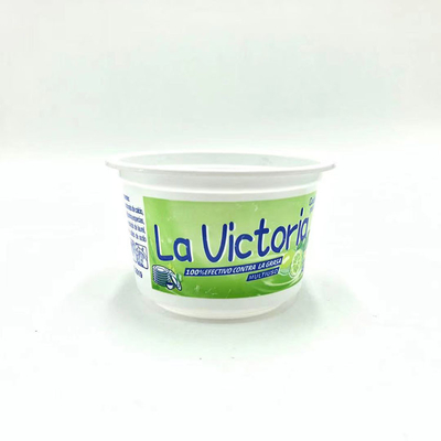 Plastikowy kubek do jogurtu 400g z pokrywkami