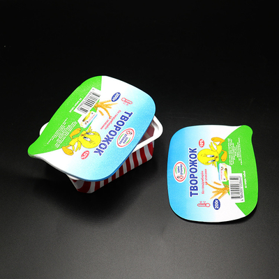 Aluminiowa pokrywka z folii jogurtowej Opakowania mleczne Pokrywki do jogurtów 70 mikronów