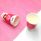 Pe Coated 8oz 12oz papierowy kubek jogurtowy ODM Pojedyncza ściana z pokrywką foliową