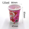 125 ml kubków jogurtowych z pokrywkami Plastikowe kubki spożywcze do deserów