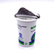 180 ml biały kubek PP spożywczy do pakowania mleka / jogurtu / soku z foliowym zamknięciem pokrywy