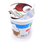 Plastikowe kubki spożywcze 100 ml dostosowany plastikowy kubek do mleka jogurtowego z pokrywką z folii aluminiowej
