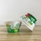 Plastikowe kubki do jogurtu o jakości spożywczej z pokrywkami z folii aluminiowej