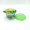 Zielone plastikowe kubki z mrożonym jogurtem o pojemności 16 uncji, zapobiegające pękaniu, o wadze 8 g