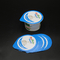 Oripack ODM Niebieski Jogurt Pokrywki Foliowe Precut Zgrzewane Pokrywy Ochronne Środowiskowe