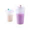 Jednorazowe plastikowe kubki z przezroczystego matowego mleka Odporne na wilgoć 360 ml 1000 ml