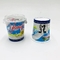 Zestaw pojemników Plastikowy kubek jogurtowy 125g z niestandardową etykietą termokurczliwą